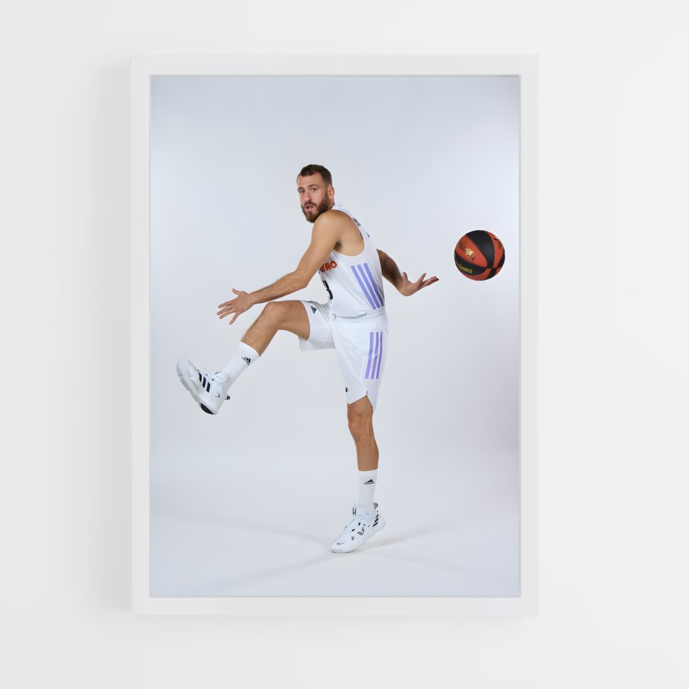Poster Sergio Rodriguez – affiche Basketball (vue 3)